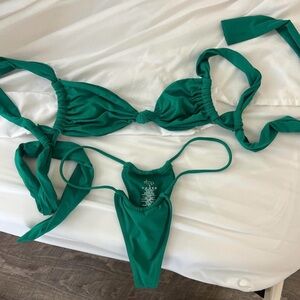 Oh Polly Emerald Green Bikini Set